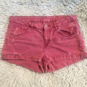 H&M Distressed Denim Shorts
